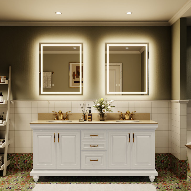 Miroir de salle de bain mural Aolaith, 30 po x 36 po