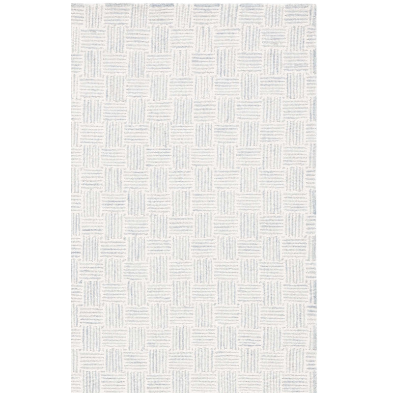 Tylo Hand Tufted Wool Pile And Cotton With Latex Striped Rug, Rectangle 6' x 9'