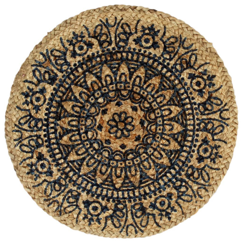 Veale Jute No Pattern Round Placemat