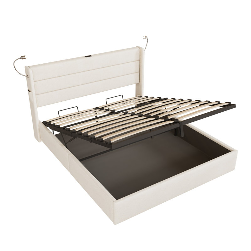 Metal Ottoman Storage Bed