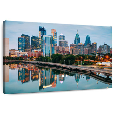 Silhouette de Sireci, Philadelphie et rivière Schuylkill