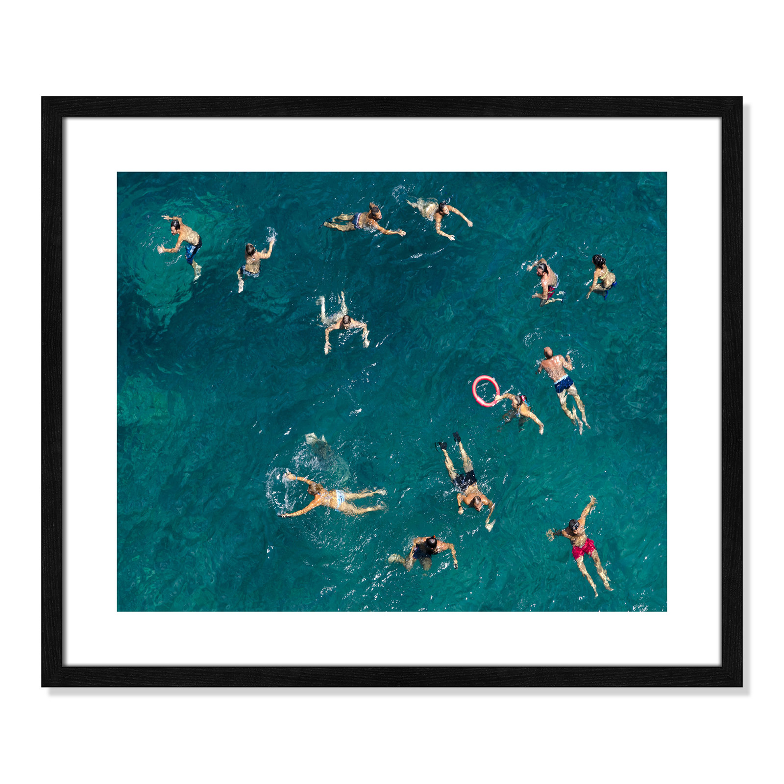 Norvell "Tonti" Print by Tonti, 21.5" H x 25.5" W x 0.75" D, Black Wood Framed Paper