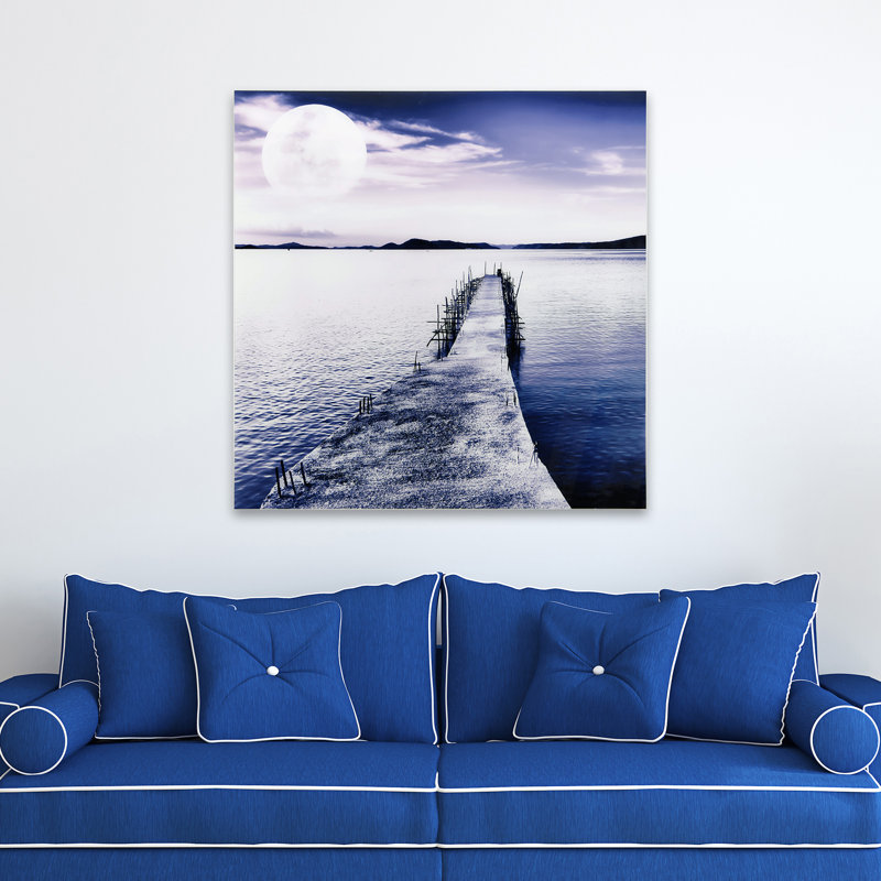 " Pier With Moon Rising "