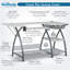 Table de couture 56,75 po x 23,5 po avec plateforme pour machine à coudre