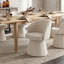 Ensemble table et chaises de salle à manger extensibles de 63" à 95" avec 6 chaises pivotantes en chenille-286073109