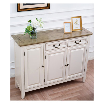 Simple white solid wood shoe cabinet