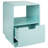 22.8" Tall Contemporary Side Table End Table with Storage Drawer, Mint Blue-767949797