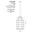 Luminaire suspendu en lin Latitude Run