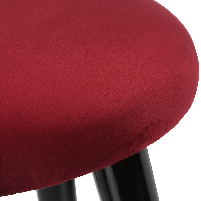 Emi Vanity Stool, Burgundy
