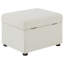 Repose-pieds avec rangement relevable hydraulique Merced Beige