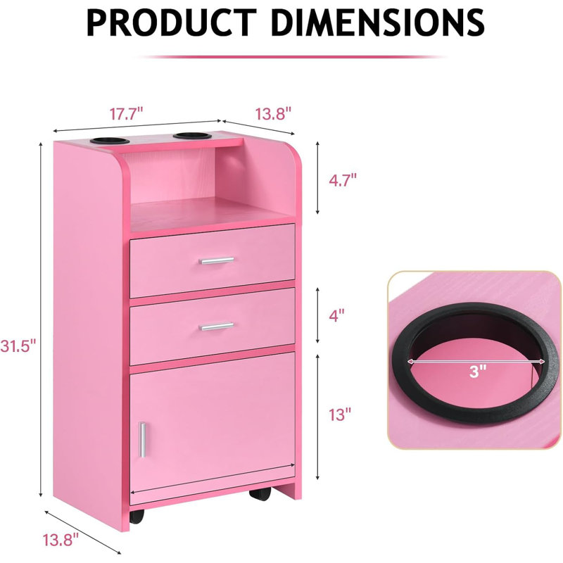 Station de coiffeur Thame, Rose