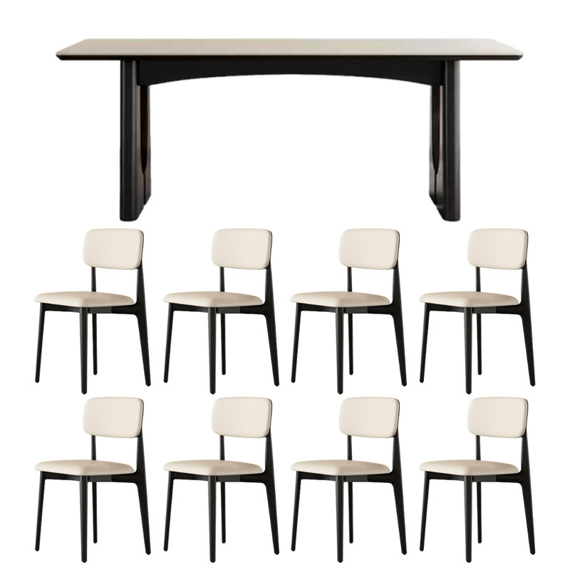 Table et chaises de salle à manger haut de gamme de style rétro
