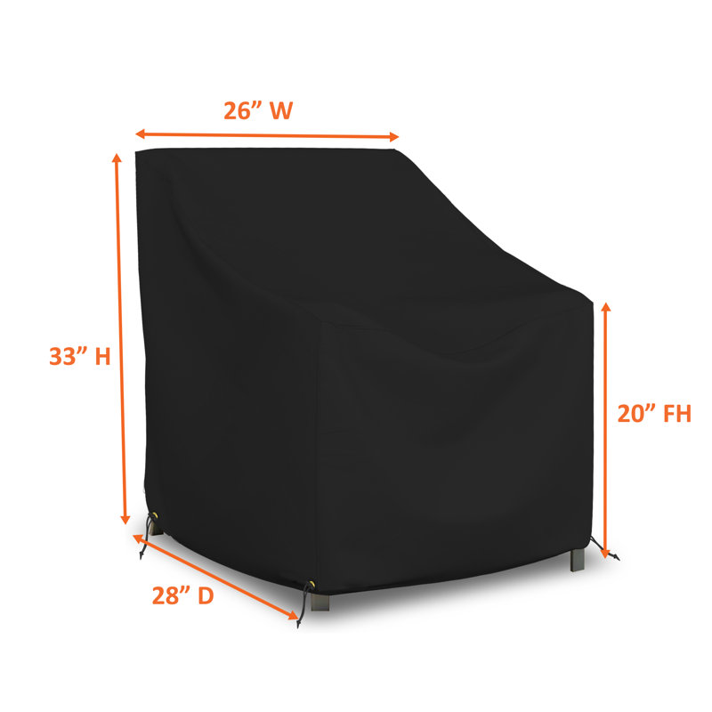 High Density Waterproof Outdoor Patio Chair Cover, All Weather Protection Patio Deep Seat Chair Cover Protector