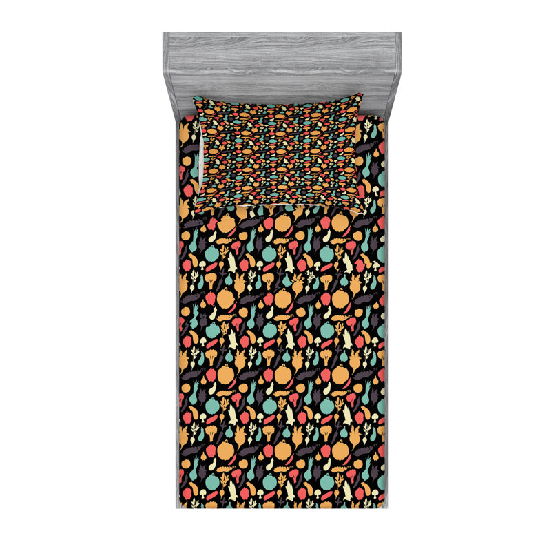 Microfiber Sheet Set, Twin Sheet Set with Fitted Sheet