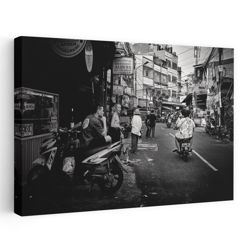 Contemporary Art Abstract Contemporary City Wall Art by Rahmad Adriansyah - Wrapped Canvas Print, 40.64 cm H x 60.96 cm W