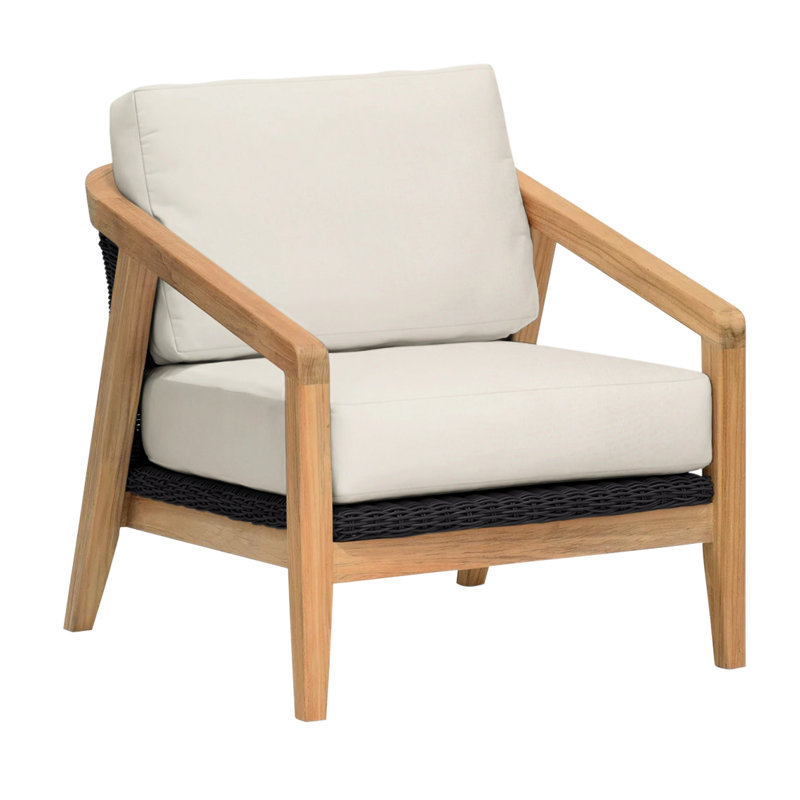 Spencer Outdoor Lounge Chair, Canvas Canvas Sunbrella® Canvas, Spencer Black