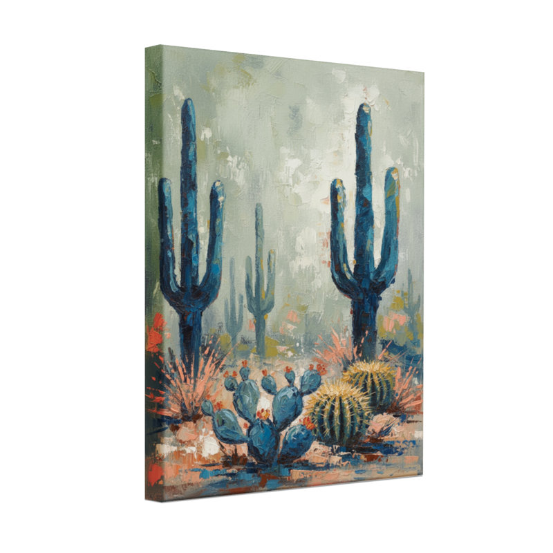 Plants & Flowers Desert Cactus Landscape Art Print
