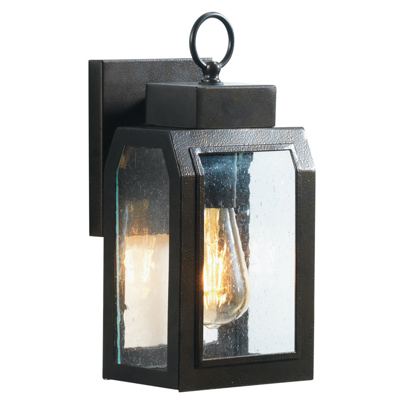 Forbis Black 28cm H Outdoor Wall Lantern