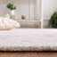 Tapis floral ivoire / beige en laine / coton touffeté à la main Ballari-235284709