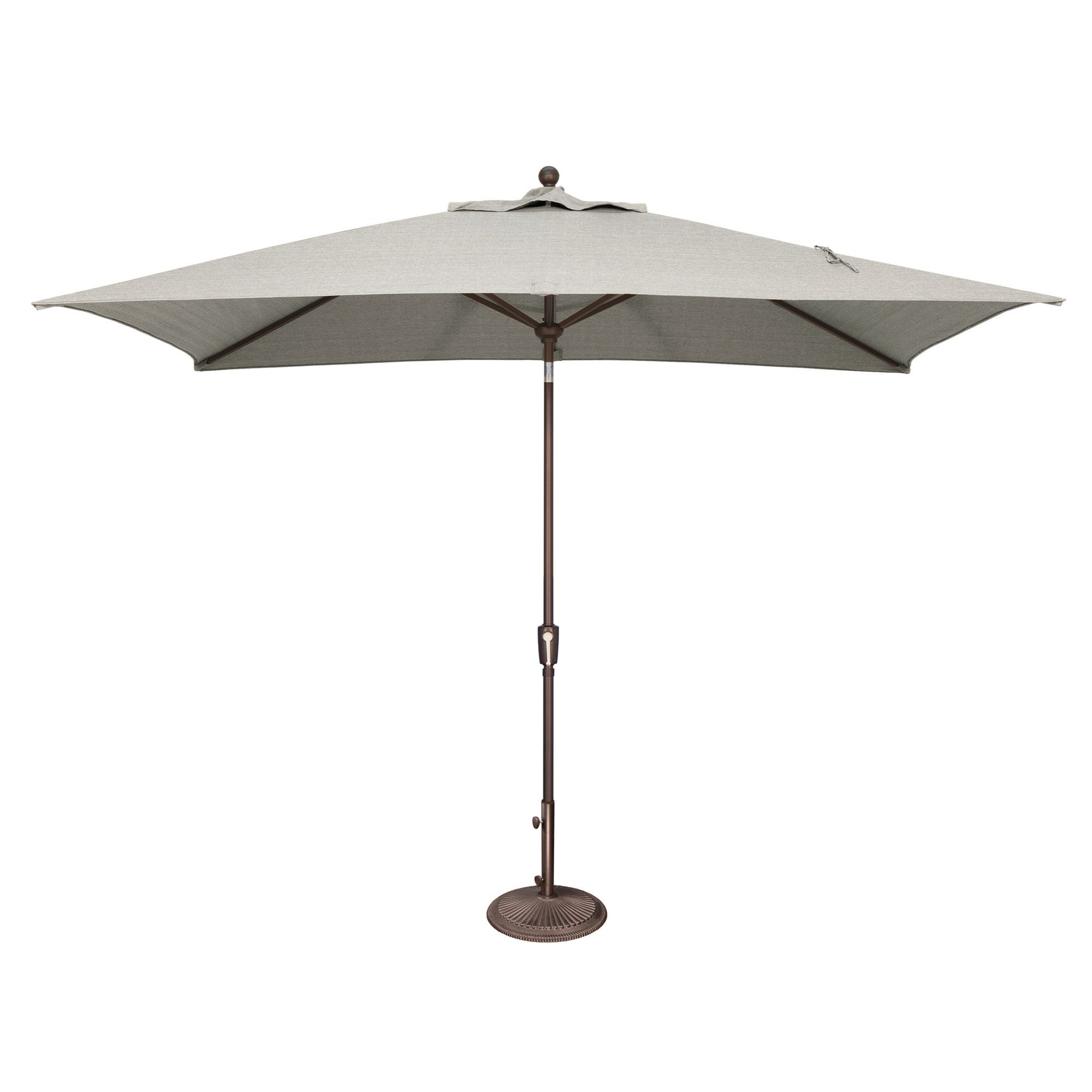 Launceston 78'' Outdoor Umbrella, Silver Sunbrella Acrylic, Bronze