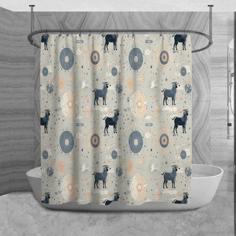 Rideau de douche Khandallah, H 73 po x l 70 po