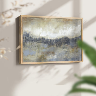 «Cool Grey Horizon I», reproduction encadrée