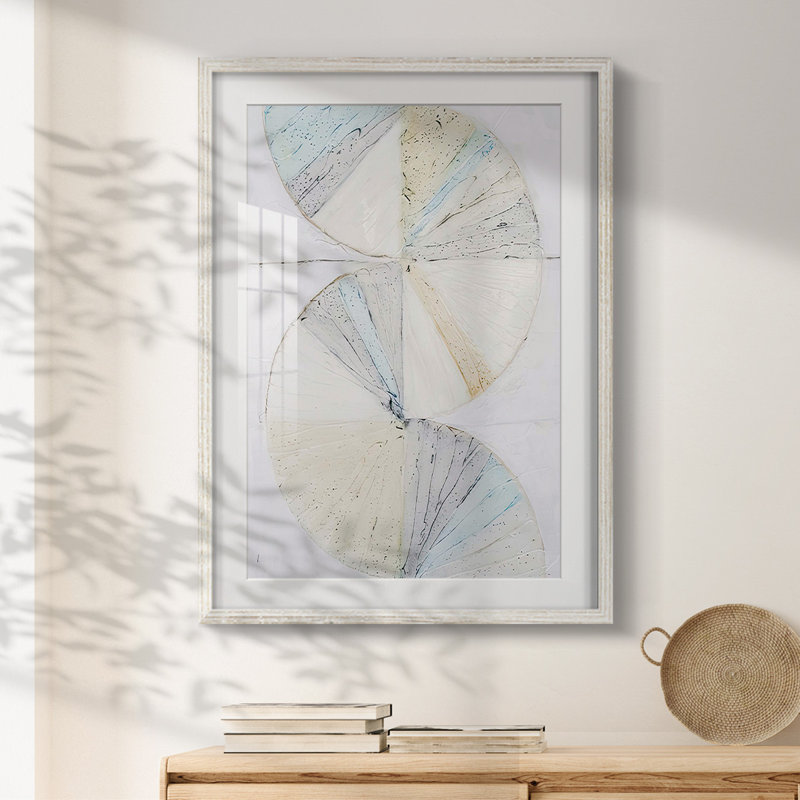 Graphiques à tarte I - impression encadrée, Blanc, H 25,5 po x l 17,5 po