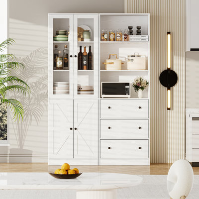 70.9'' H Alva kitchen Pantry Storage Cabinet Set