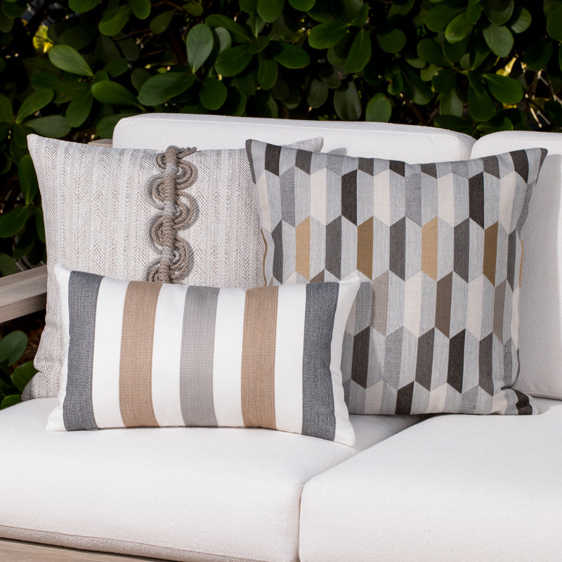 Chiseled Outdoor Square Sunbrella® Pillow Cover & Insert, 20"H x 20"W