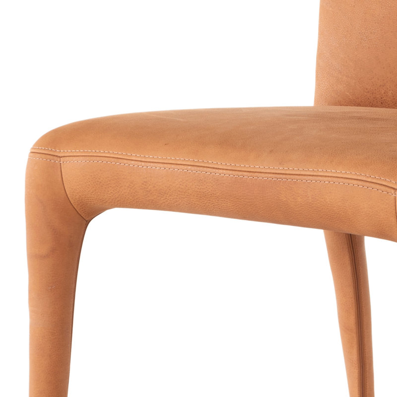 Chaise Keavy, Cuir véritable Heritage Chameau