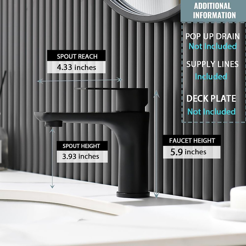 Robinet en acier inoxydable noir