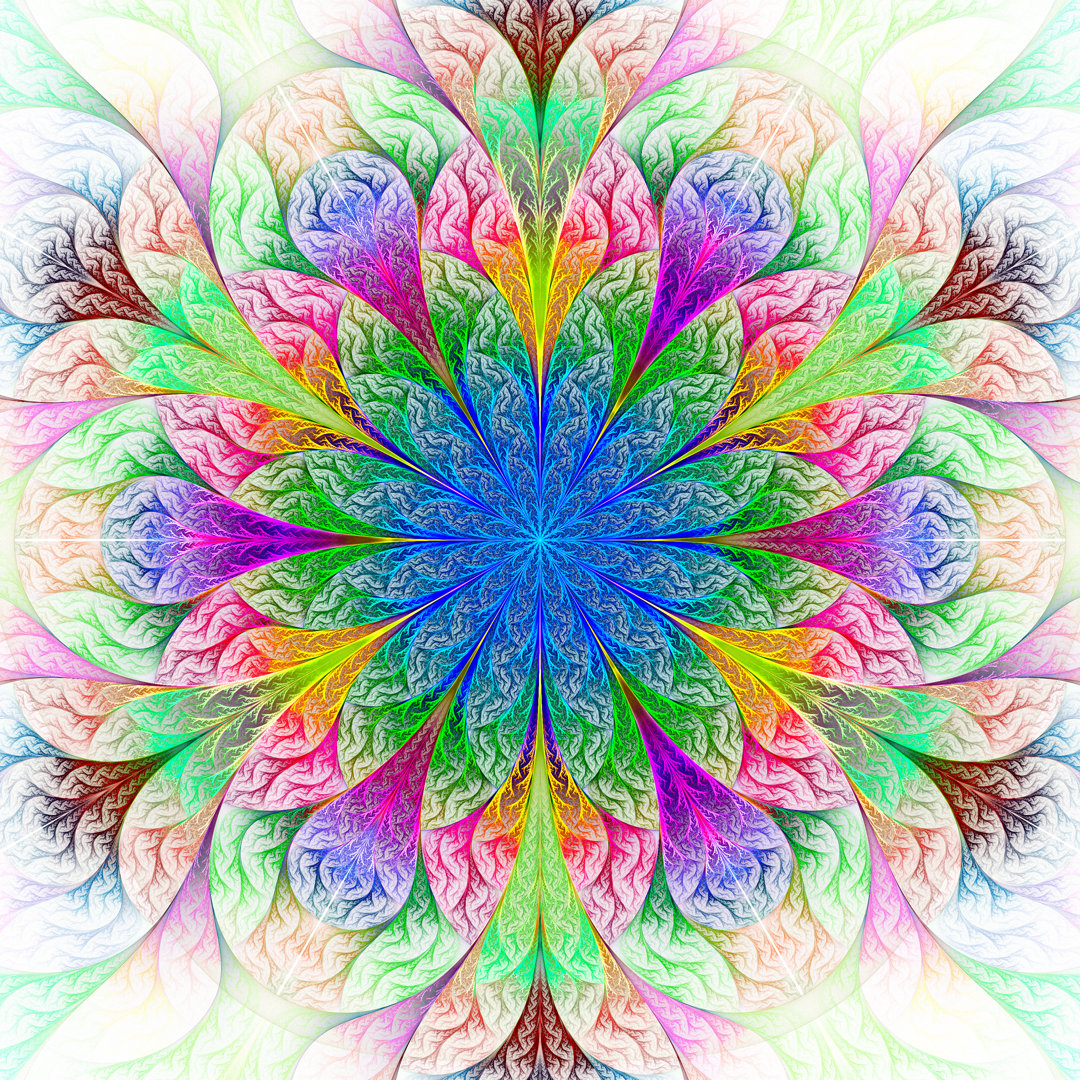 Tolono Beautiful Fractal Flower von Velirina - Druck