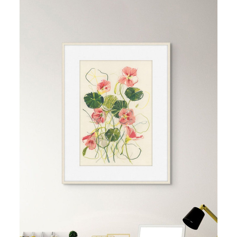 Nasturtium 1 Print, 46" H x 36" W