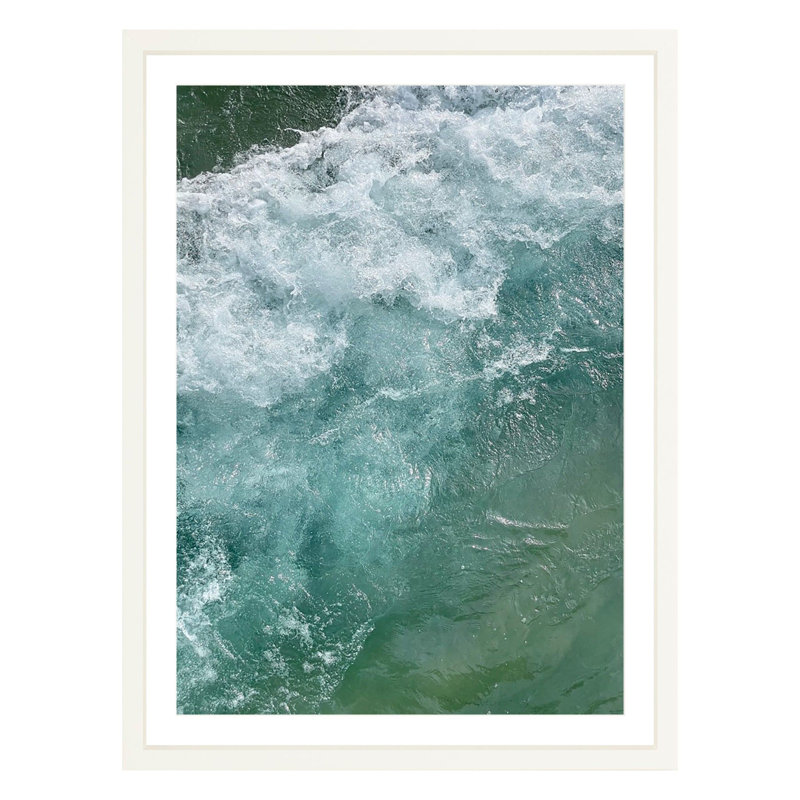 The Wave by Amanda Anderson, White, 36" H x 24" W x 1.88" D