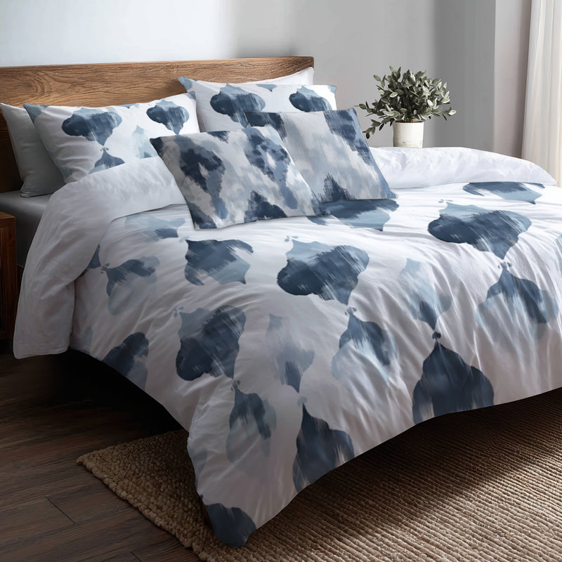 Ensemble de literie 6 pièces Modern Modern, Queen Comforter + 5 Additional Pieces