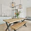 Lustre lanterne 6 lumières Kaylaa