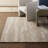 NICOLE MILLER NEW YORK Mod Weave Abstract Knotted Texture Handcrafted Wool Area Rug Taupe-106275382