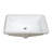 Ruvati 23 x 14 inch Undermount Bathroom Vanity Sink White Rectangle Porcelain Ceramic with Overflow