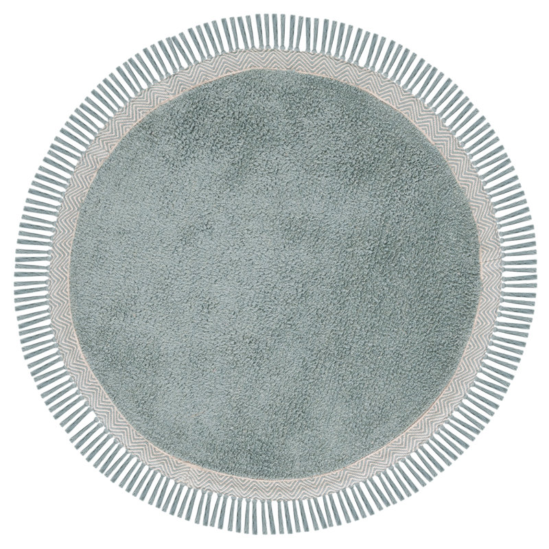Reimann Hand Woven Cotton Machine Washable Rug, Round 3'