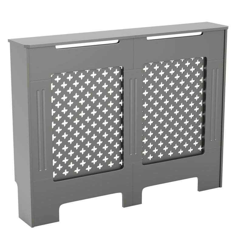 Reta Radiator Cover, 82cm H x 111cm W x 19cm D, Grey