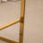 Sistrunk Velvet Tufted Bar Stool with Metal Frame-806492614