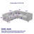 Shinaya Upholstered L-Shaped Sectional Symmetrical-1740812501