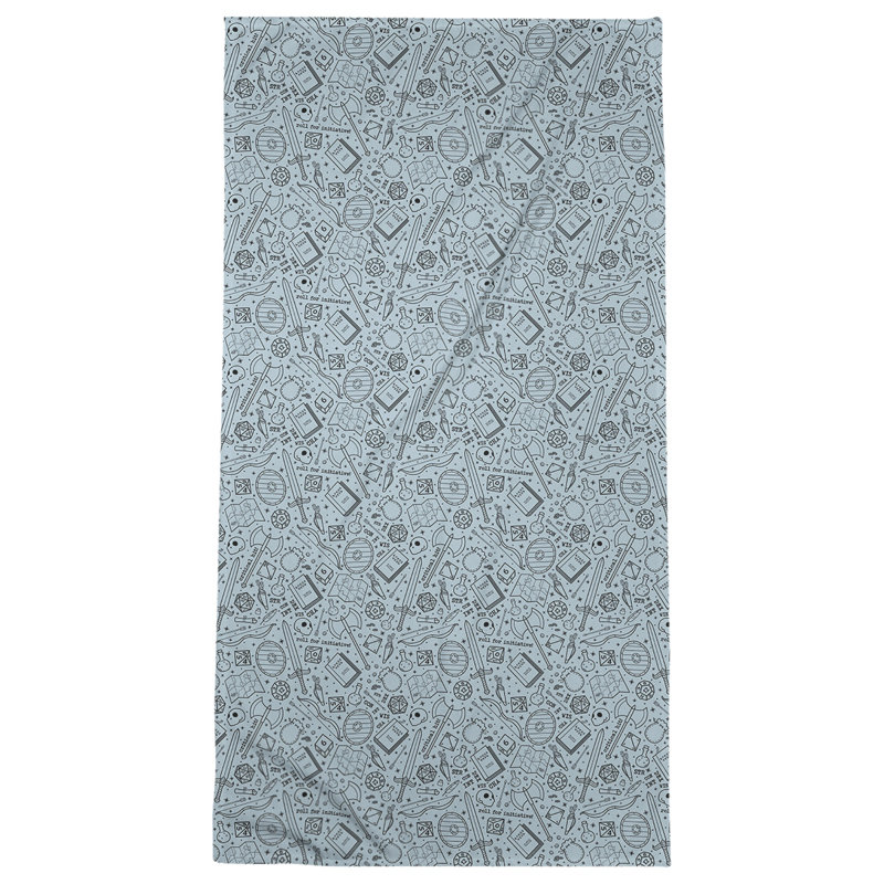 Katelyn Elizabeth Beach Towel, Blue/Black