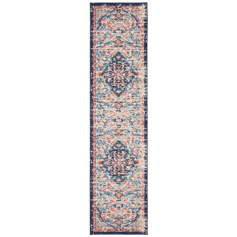 Felty Oriental Beige Area Rug, Runner 2'2" x 6'