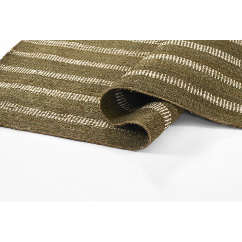 Tapis vert en jute et coton tissé à la main Momeni Jango 9 pi 9 po x 13 pi 9 po, Rectangle 9 pi 9 po x 13 pi 9 po