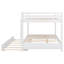 Grand lit superposé en bois blanc avec lit gigogne et cadre, pin de haute qualité, espace de rangement pour lattes solides, fait en espaces partagés-1905658319