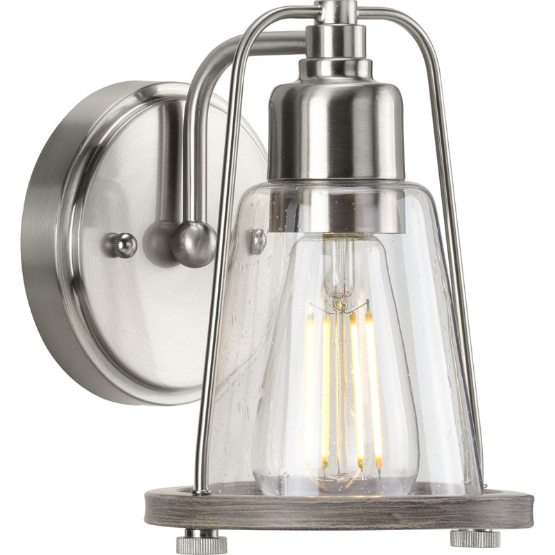 Hollowell Armed Sconce, Brushed Nickel