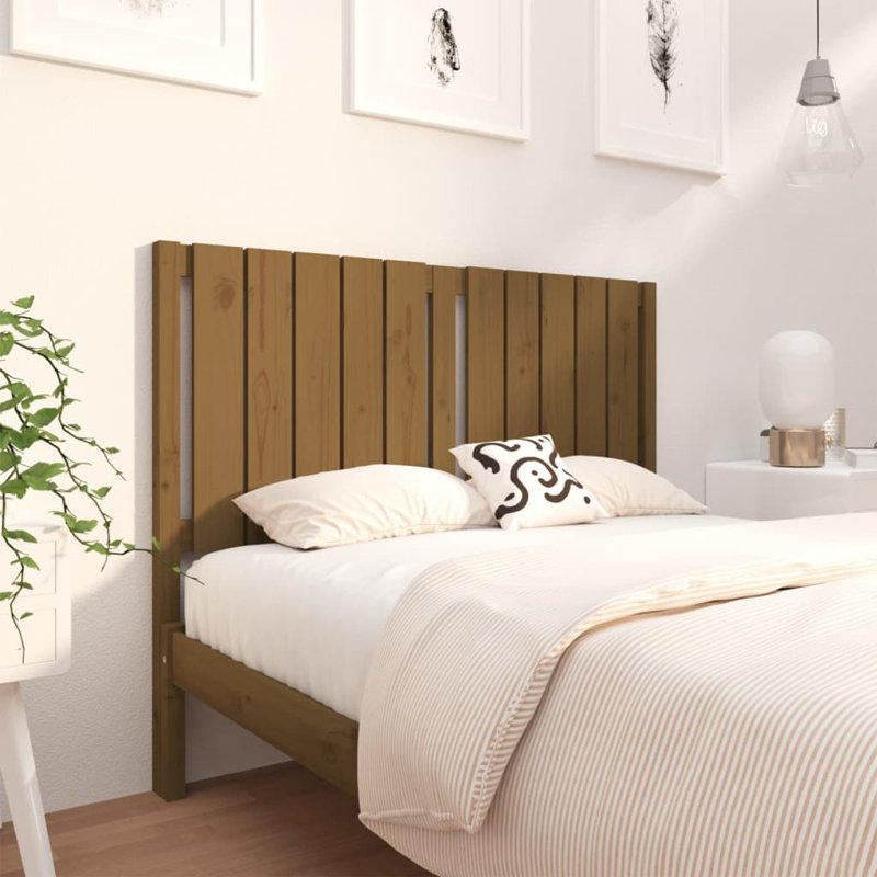 Burley Solid Wood Headboard, Brown, Double (4'6)
