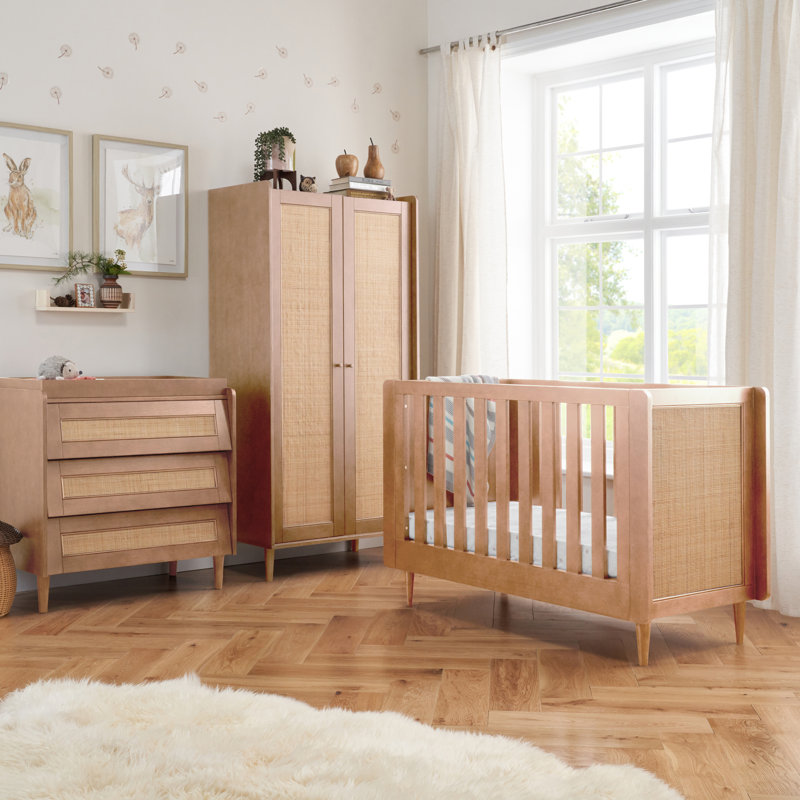 Tutti Bambini Japandi Mini 3pc Room Set, Light Oak