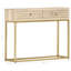Mendon 90cm Solid Wood Top Console Table